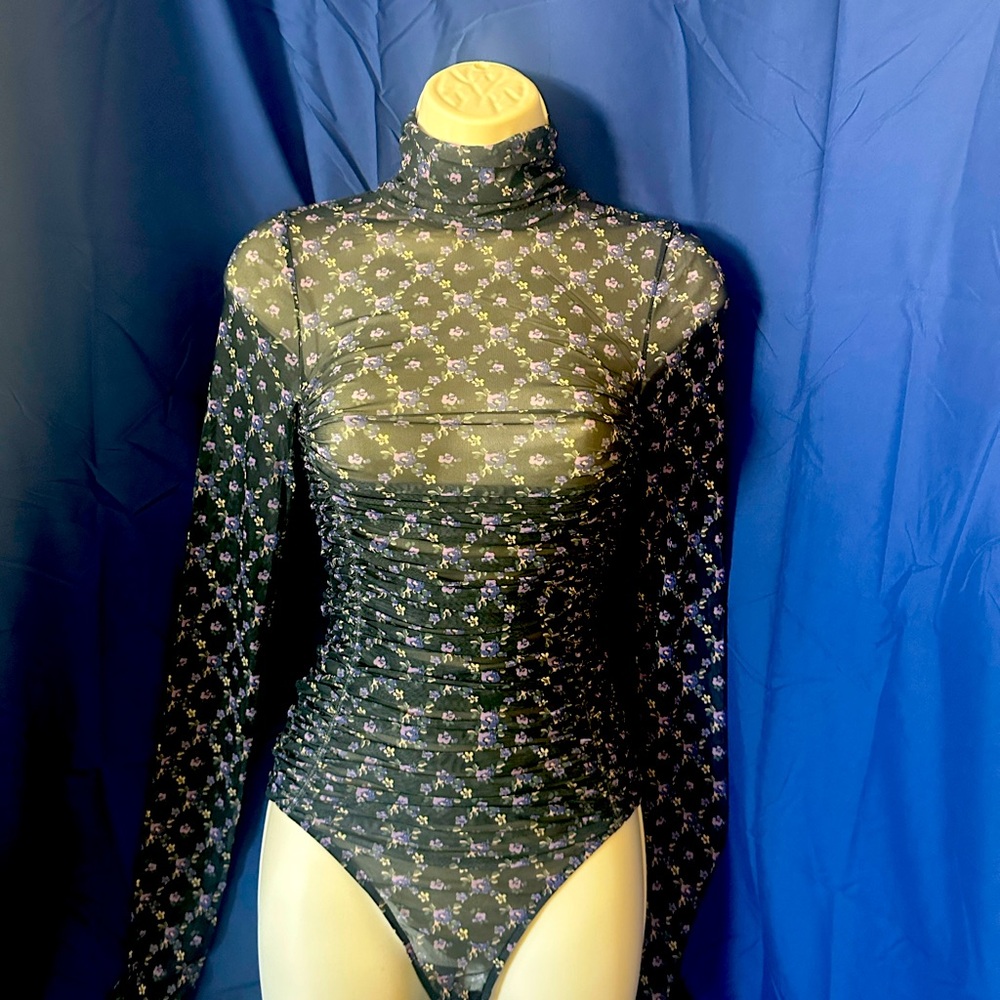 Adorable floral mesh bodysuit by Free People